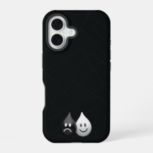 Funda Para iPhone 16 Caídas de dualidad - emociones Minimalistas triste