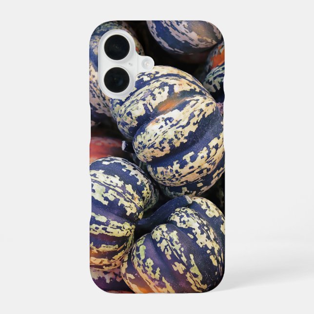 Funda Para iPhone 16 Calabazas rayadas rústicas (Reverso )