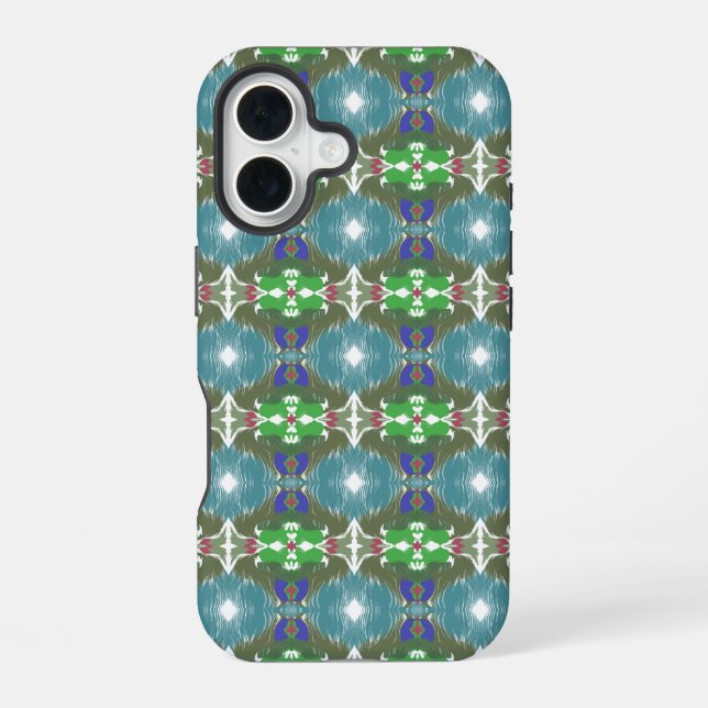 Funda Para iPhone 16 Calidoscopio Marea Esmeralda (Reverso )