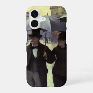 Funda Para iPhone 16 Calle de París, día de lluvia de Gustave Caillebot