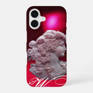 FUNDA PARA iPhone 16 CAMAFEO ANTIGUO, SEÑORA CON UVAS Y VID