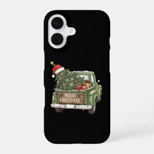 Funda Para iPhone 16 Camión de Navidad Vintage Feliz Navidad Hombres Mu