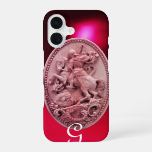 FUNDA PARA iPhone 16 CAMMEO ANTIGUO / MONOGRAMA DE SAN JORGE Y DRAGÓN