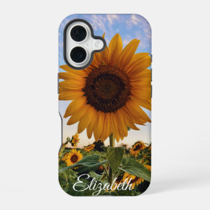 Funda Para iPhone 16 Campo de girasol brillante - Flor Personalizado co