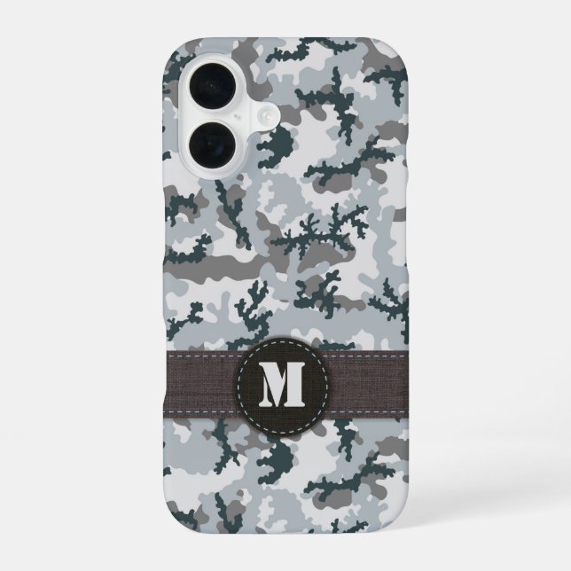 Funda Para iPhone 16 Camuflaje urbano (Reverso )