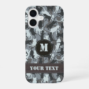 Funda Para iPhone 16 Camuflaje Urbano de Gatos