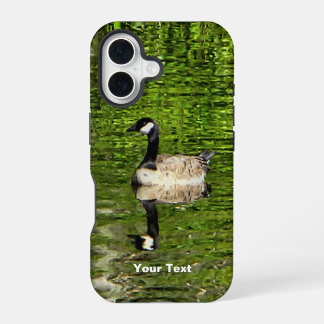 Funda Para iPhone 16 (Canadá) Goose Green (Reverso )