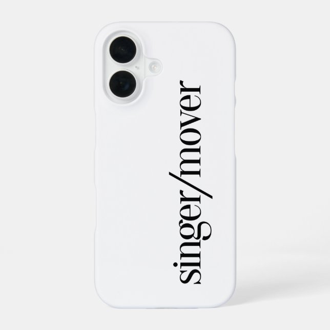 Funda Para iPhone 16 Cantante/Moviente (Reverso )