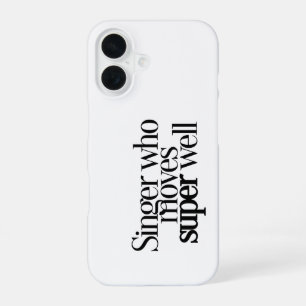Funda Para iPhone 16 Cantante que se mueve muy bien