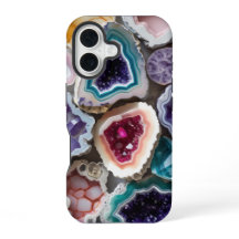 Capas de cristal de Geode Rainbow - Gemstone vibra
