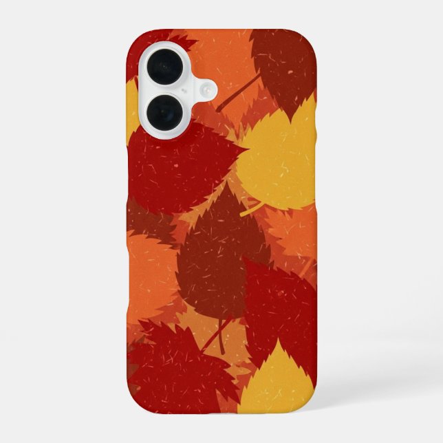 Funda Para iPhone 16 Capas de hojas de otoño (Reverso )