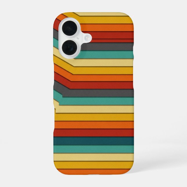 Funda Para iPhone 16 Capas Retro Desplazadas (Reverso )