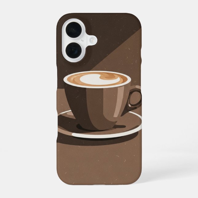 Funda Para iPhone 16 Cappuccino Vintage (Reverso )