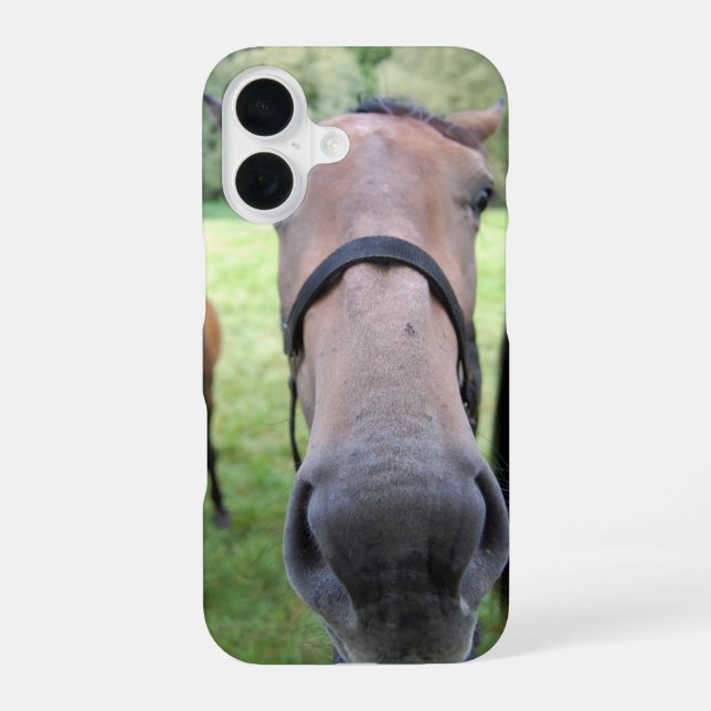 Funda Para iPhone 16 Cara de caballo (Reverso )