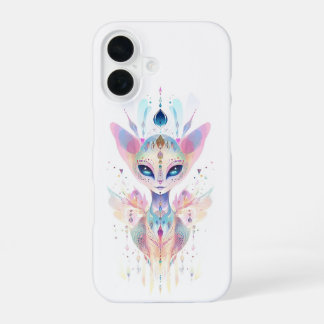 Funda Para iPhone 16 Cara de gato alienígena