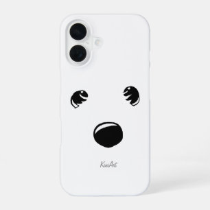 Funda Para iPhone 16 Cara de Terrier Westie