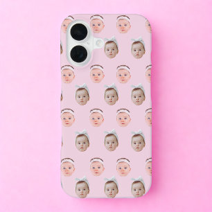 Funda Para iPhone 16 Cara personalizada 2 fotos, cara Personalizado, pa
