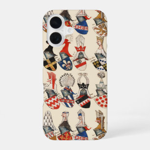 FUNDA PARA iPhone 16 CARNE DE ARMAS DE PARTIDOS DE TORNEO MEDIEVAL