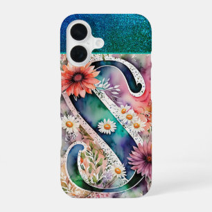 Funda Para iPhone 16 Carta Personalizada S Acuarela Floral Elegante