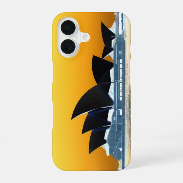Funda Para iPhone 16 casa de la ópera de sydney invertida (Reverso )