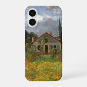 Funda Para iPhone 16 Casas en Argenteuil de Claude Monet, Arte Vintage