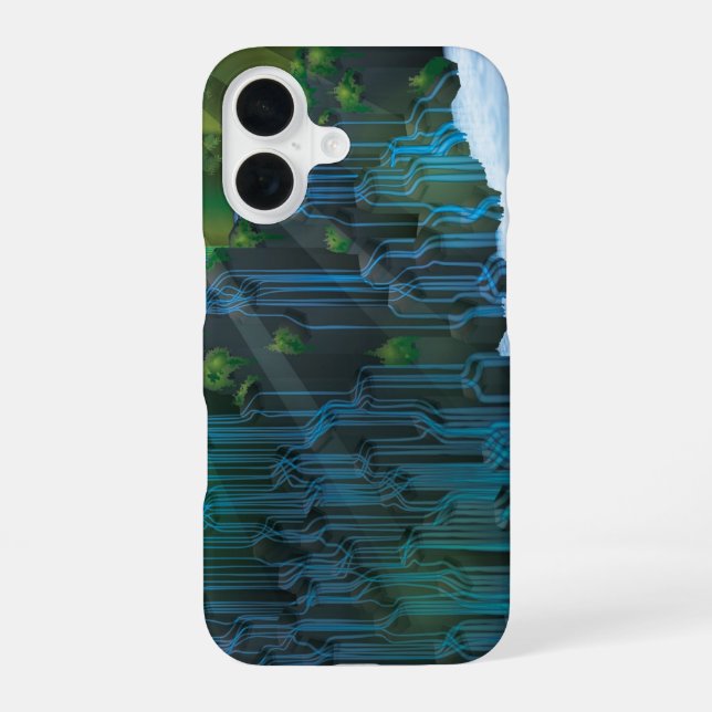Funda Para iPhone 16 Cascada (Reverso )