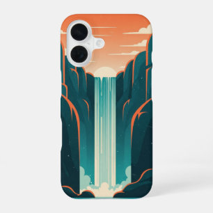 Funda Para iPhone 16 Cascada Mística Retro