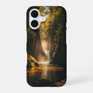 Funda Para iPhone 16 Cascada oculta vintage en el valle