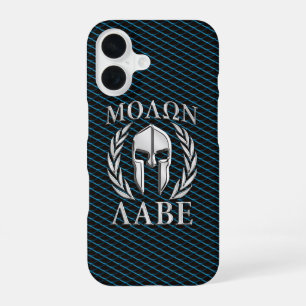 Funda Para iPhone 16 Casco Espartano Molon Labe Laureles