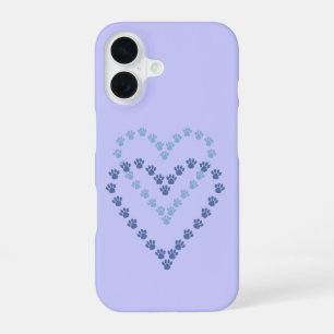 Funda para iPhone 16 Case-Mate Paw Print Azul y La