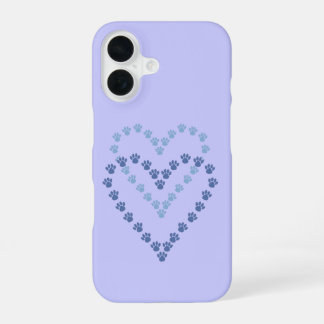 Funda para iPhone 16 Case-Mate Paw Print Azul y La
