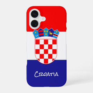 Funda Para iPhone 16 Caso de Croacia, bandera patriótica croata