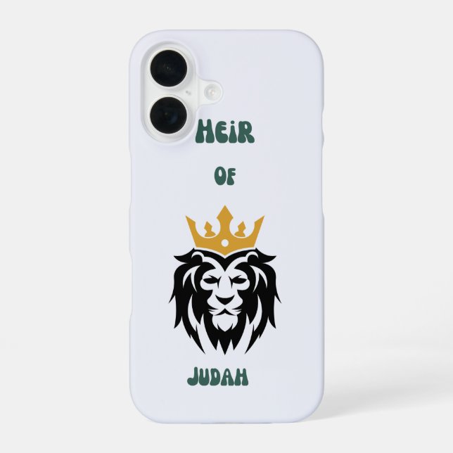 Funda Para iPhone 16 Caso de teléfono del "heredero de Judá" (Reverso )