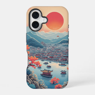Funda Para iPhone 16 caso de teléfono tradicional de pintura de paisaje