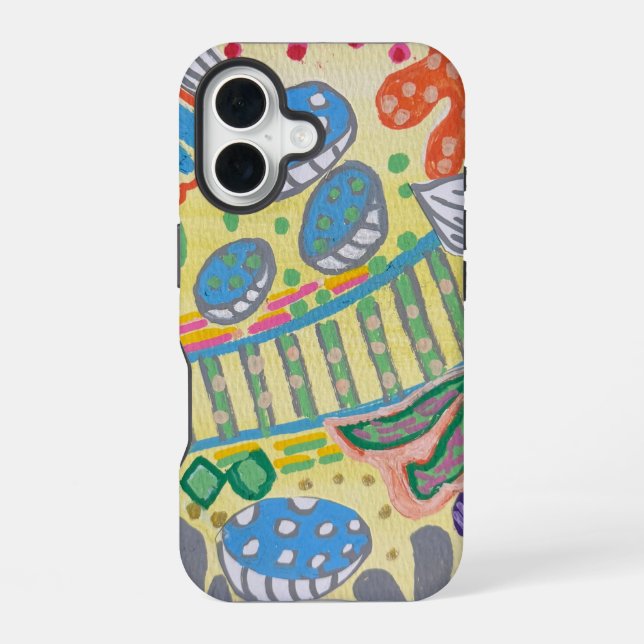 Funda Para iPhone 16 Caso orgánico / amarillo (Reverso )