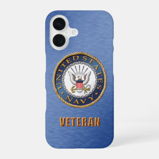 Funda Para iPhone 16 Casos de iPhone de veteranos de la Marina de Estad