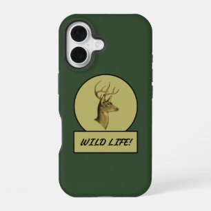 Funda Para iPhone 16 Casos de iPhone verde oscuro de Buck Head