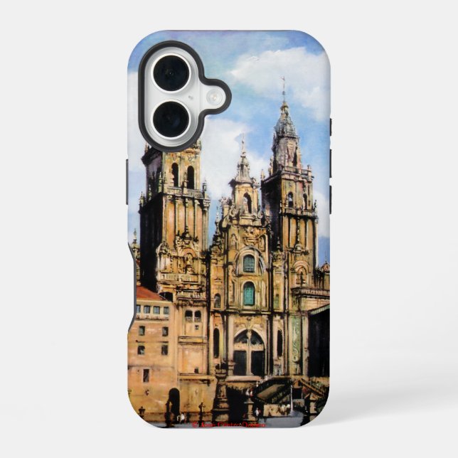 Funda Para iPhone 16 Catedral de Santiago de Compostela (Reverso )