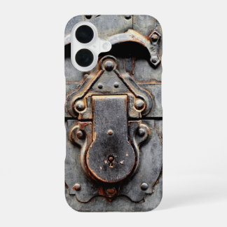 Funda Para iPhone 16 Cerradura de baúl antiguo vintage