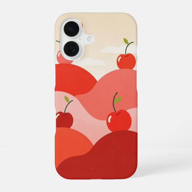 Funda Para iPhone 16 Cerro de Cherry Vintage (Reverso )