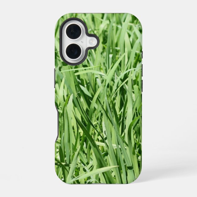 Funda Para iPhone 16 Césped Verde (Reverso )
