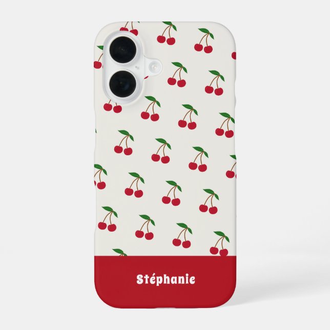 Funda Para iPhone 16 Cherry (Reverso )