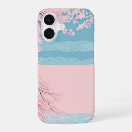 Funda Para iPhone 16 Cherry Blossom Seigaiha Phone Case