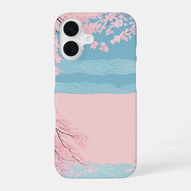 Funda Para iPhone 16 Cherry Blossom Seigaiha Phone Case (Reverso )