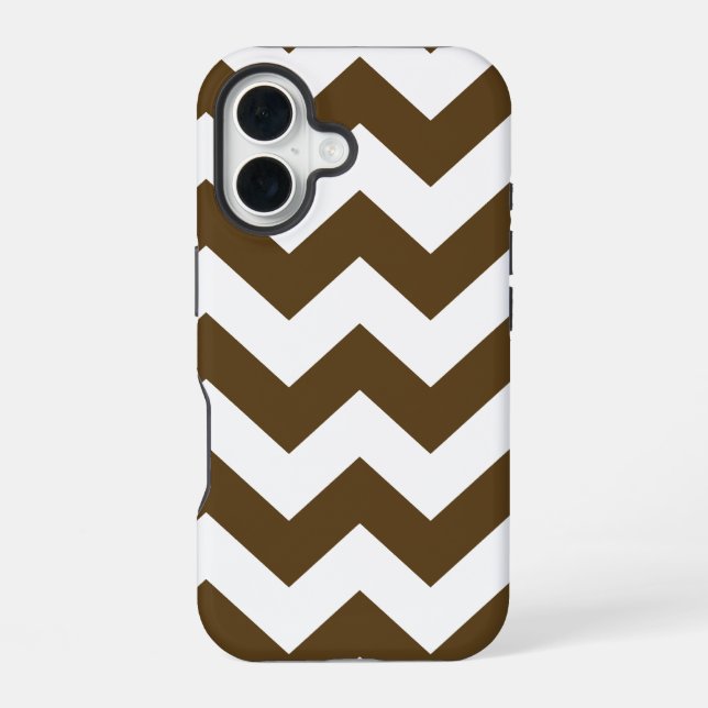 Funda Para iPhone 16 Chevrons Neutrales Pecan (Reverso )
