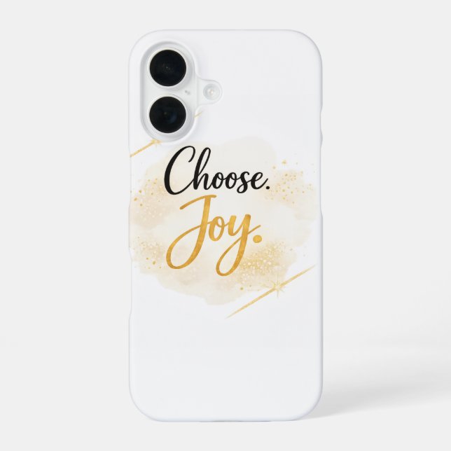 Funda para iPhone 16 Choose Joy (Reverso )