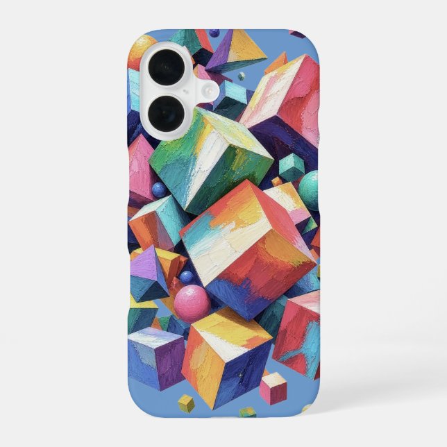 Funda Para iPhone 16 Chromatic Cube Symphony (Reverso )