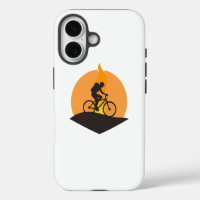 Ciclista de Aventura: Silueta de Viaje al Amanecer