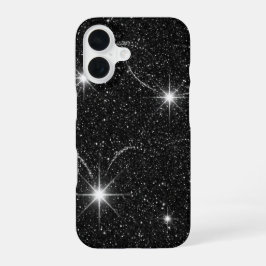 Funda para iPhone 16 Cielo Nocturno Negro de Lujo