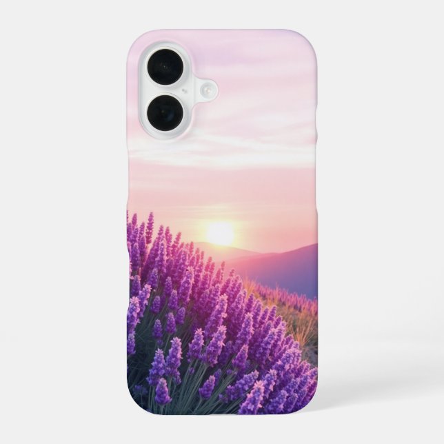 Funda Para iPhone 16 Cielos de Lavanda (Reverso )